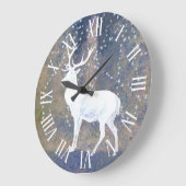 Vintager Schneehaub Große Wanduhr (Winkel)