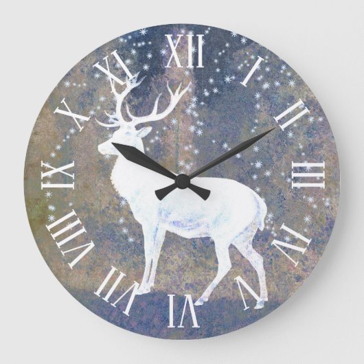 Vintager Schneehaub Große Wanduhr (Vorderseite)