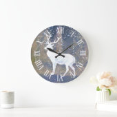 Vintager Schneehaub Große Wanduhr (Zuhause)