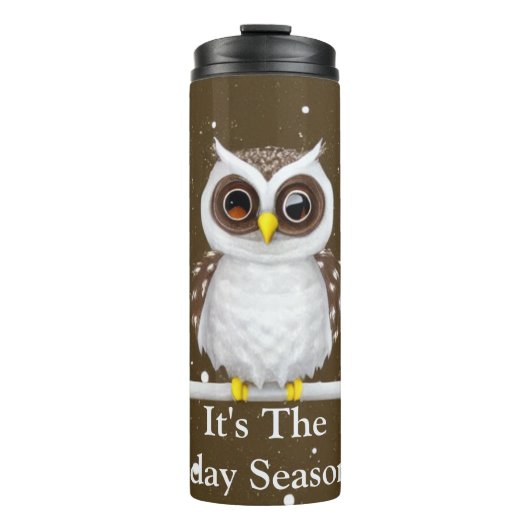 Vintager Schneehuhltrockner Thermosbecher (Vorderseite)