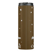 Vintager Schneehuhltrockner Thermosbecher (Rückseite)