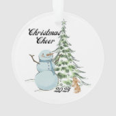 Vintager Schneejubiläum Ornament (Rückseite)