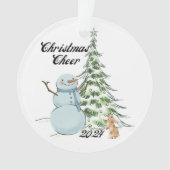 Vintager Schneejubiläum Ornament (Vorderseite)