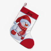 Vintager Schneemann Kleiner Weihnachtsstrumpf (Vorderansicht (hängend))