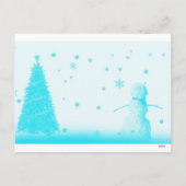 Vintager Schneemann Weihnachten (Rückseite)