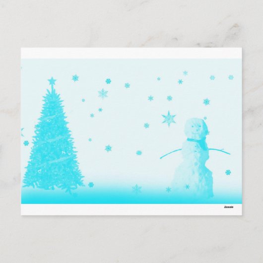 Vintager Schneemann Weihnachten (Rückseite)