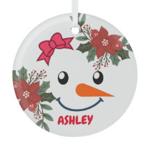 Vintager Schneemann Weihnachten