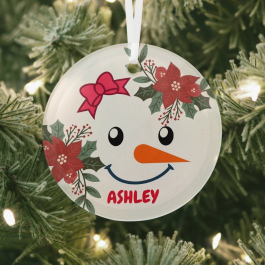 Vintager Schneemann Weihnachten Ornament Aus Glas (InSitu)