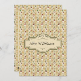 Vintager Schneemann & Weihnachtsbaum Custom Feiertagskarte