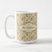 Vintager Schneemann & Weihnachtsbaum Custom Kaffeetasse (Links)