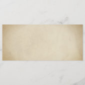 Vintager Schneeweißer Märchengift Menükarte (Rückseite)