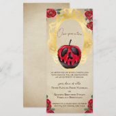 Vintager Schneeweißer Märchengift Menükarte (Vorne/Hinten)