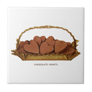 Vintager Schokoladenkorb Fliese