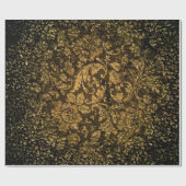 Vintager, schöner Damast Geschenkpapier (Flach)