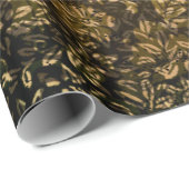 Vintager, schöner Damast Geschenkpapier (Rolleneckpunkt)