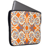 Vintager schöner Hintergrund, nahtloses Muster. Laptopschutzhülle (Vorne Rechts)