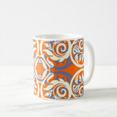 Vintager schöner Hintergrund, nahtloses Muster. ln Kaffeetasse (VorderseiteRechts)