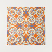 Vintager schöner Hintergrund, nahtloses Muster. Wandteppich (Vorderseite)