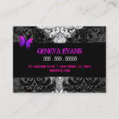 Vintager Schönheits-Anker-lila Rosa des Visitenkarte (Rückseite)