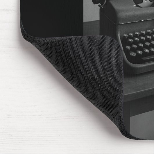 Vintager Schreibmaschinenleser "Vintag Vibes" Maus Mousepad (Ecke)