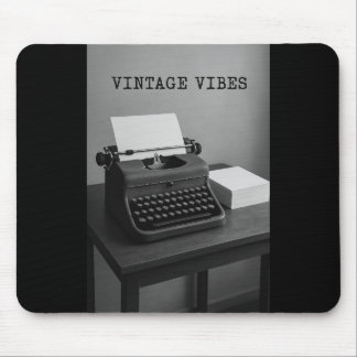 Vintager Schreibmaschinenleser "Vintag Vibes" Maus Mousepad