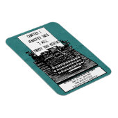 Vintager Schreibmaschinenmagnet Magnet (Rechte Seite)