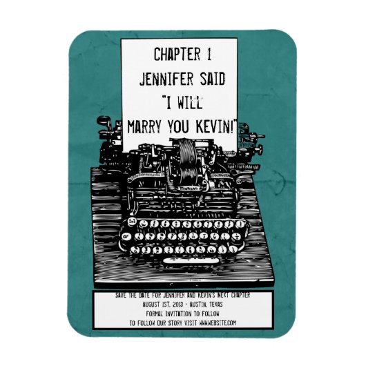 Vintager Schreibmaschinenmagnet Magnet (Vertikal)