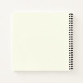 Vintager Schreibmaschinenname Berglandschaft Notizblock (Rückseite)