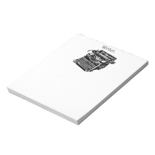 Vintager Schreibmaschinenschreibtisch, Sketch Zeic Notizblock (Rotiert)