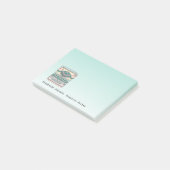 Vintager Schreibmaschinenschriftsteller, Personali Post-it Klebezettel (angewinkelt)