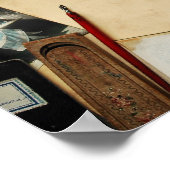 Vintager Schreibtisch Poster (Ecke)
