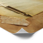 Vintager Schreibtisch Poster (Ecke)