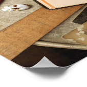 Vintager Schreibtisch Poster (Ecke)
