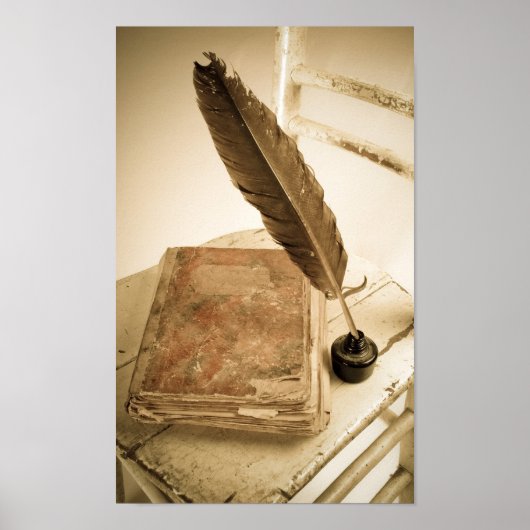 Vintager Schreibtisch Poster (Vorne)