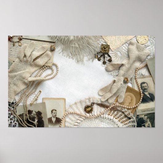 Vintager Schreibtisch Poster (Vorne)