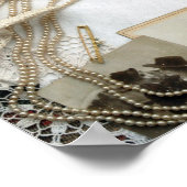 Vintager Schreibtisch Poster (Ecke)