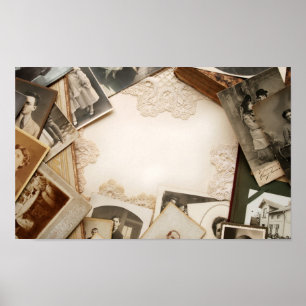 Vintager Schreibtisch Poster