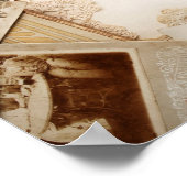 Vintager Schreibtisch Poster (Ecke)