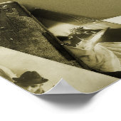 Vintager Schreibtisch Poster (Ecke)