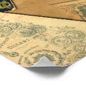 Vintager Schreibtisch Poster (Ecke)