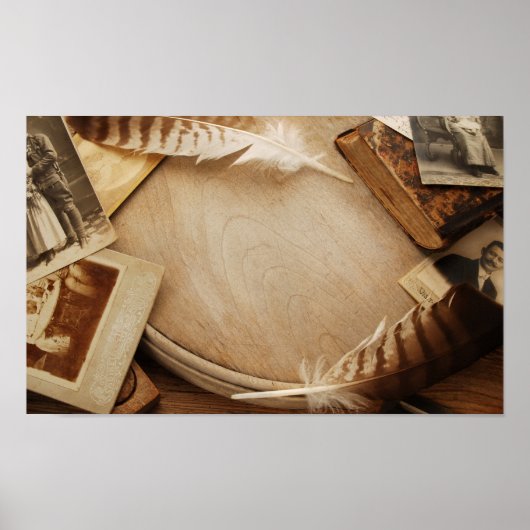 Vintager Schreibtisch Poster (Vorne)