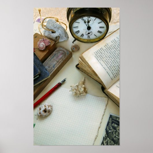 Vintager Schreibtisch Poster (Vorne)