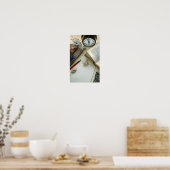 Vintager Schreibtisch Poster (Küche)