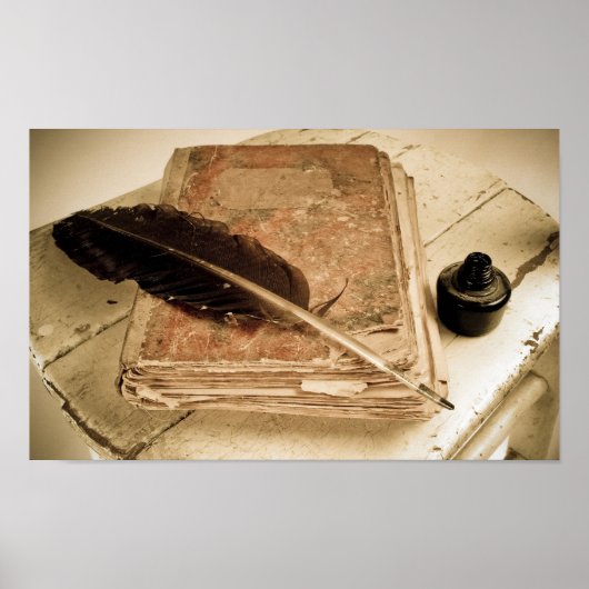 Vintager Schreibtisch Poster (Vorne)