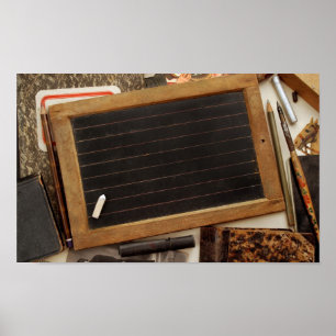 Vintager Schreibtisch Poster