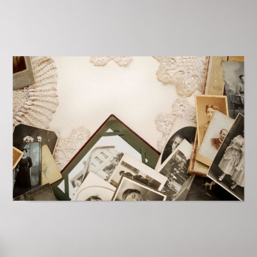 Vintager Schreibtisch Poster (Vorne)