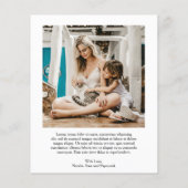 Vintager Schriftart Einfaches Foto Modernes Weihna (Rückseite)