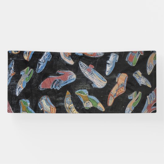 Vintager Schuhladen Banner (Horizontal)