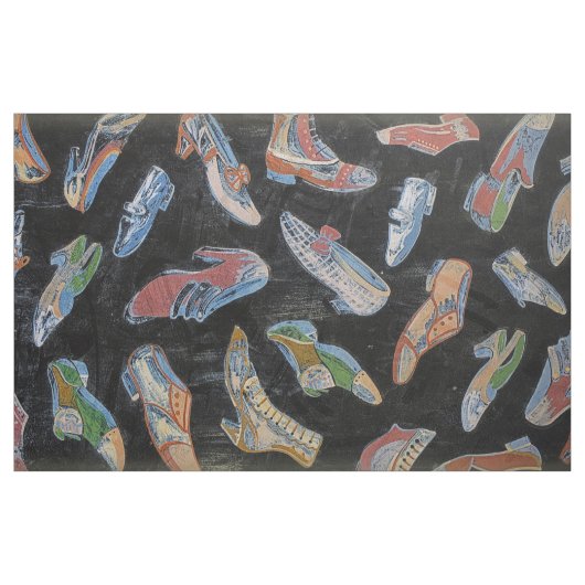 Vintager Schuhladen Stoff (Yard (91,4 cm))