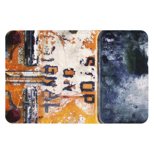 Vintager Schulbus Magnet (Horizontal)